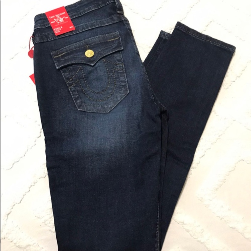 True Religion Skinny Low Rise Jeans